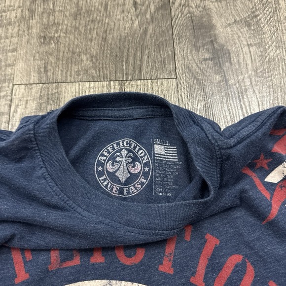 Affliction Kickboxing Academy Grunge Skater T Shirt Small - Picture 4 of 7
